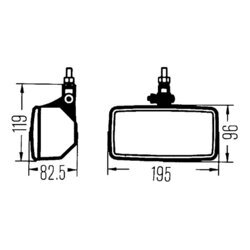 Diaľkový svetlomet HELLA 1FD 003 590-041 - obr. 1