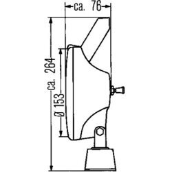 Pracovný svetlomet HELLA 1G4 004 480-001 - obr. 3