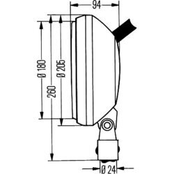 Pracovný svetlomet HELLA 1G8 002 340-011 - obr. 2