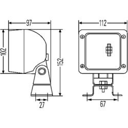 Pracovný svetlomet HELLA 1GA 007 506-012 - obr. 2