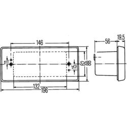 Smerové svetlo HELLA 2BA 003 734-061 - obr. 2