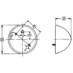 Polohové svetlo HELLA 2PF 001 650-001 - obr. 1