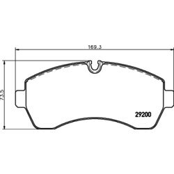 Sada brzdových platničiek kotúčovej brzdy HELLA 8DB 355 005-531