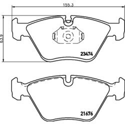 Sada brzdových platničiek kotúčovej brzdy HELLA 8DB 355 009-651