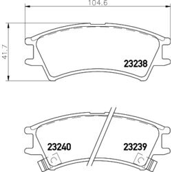 Sada brzdových platničiek kotúčovej brzdy HELLA 8DB 355 017-051