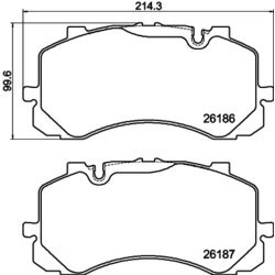 Sada brzdových platničiek kotúčovej brzdy HELLA 8DB 355 040-241