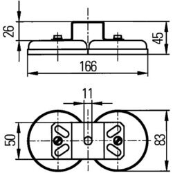 Držiak HELLA 8HG 004 806-001 - obr. 1