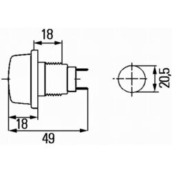 Polohové svetlo HELLA 2PF 003 563-177 - obr. 2