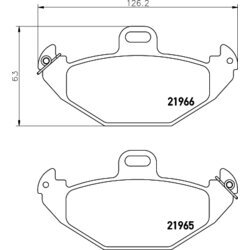 Sada brzdových platničiek kotúčovej brzdy HELLA 8DB 355 019-351