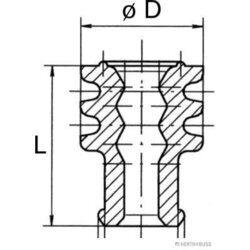 Tesnenie/Ochranná zátka HERTH+BUSS ELPARTS 50282035099