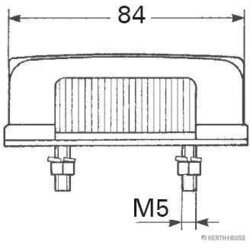 Osvetlenie poznávacej značky HERTH+BUSS ELPARTS 84750016 - obr. 3