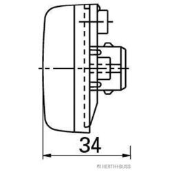 Bočné obrysové svetlo HERTH+BUSS ELPARTS 82710220 - obr. 5