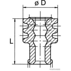 Tesnenie/Ochranná zátka HERTH+BUSS ELPARTS 50282064099 - obr. 1
