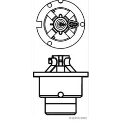 Žiarovka pre diaľkový svetlomet HERTH+BUSS ELPARTS 89901314 - obr. 1
