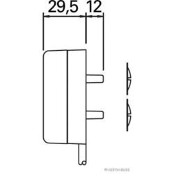 Bočné obrysové svetlo HERTH+BUSS ELPARTS 82710350 - obr. 4