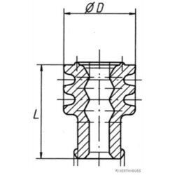 Tesnenie/Ochranná zátka HERTH+BUSS ELPARTS 50282023099 - obr. 1