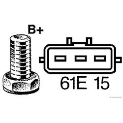 Alternátor HERTH+BUSS ELPARTS 32437118 - obr. 3