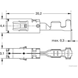 Lem spony HERTH+BUSS ELPARTS 50251483 - obr. 1