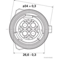 Obal konektoru HERTH+BUSS ELPARTS 50290955 - obr. 1