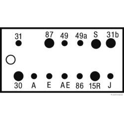 Prerušovač smerových svetiel HERTH+BUSS ELPARTS 75605154 - obr. 1