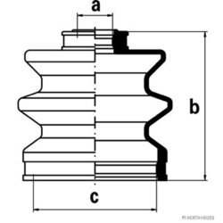 Manžeta hnacieho hriadeľa - opravná sada HERTH+BUSS JAKOPARTS J2883000