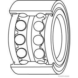 Ložisko kolesa - opravná sada HERTH+BUSS JAKOPARTS J4704018 - obr. 2