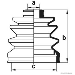 Manžeta hnacieho hriadeľa - opravná sada HERTH+BUSS JAKOPARTS J2861002