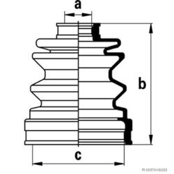 Manžeta hnacieho hriadeľa - opravná sada HERTH+BUSS JAKOPARTS J2885002