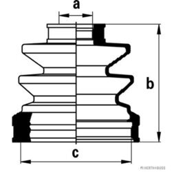 Manžeta hnacieho hriadeľa - opravná sada HERTH+BUSS JAKOPARTS J2885012