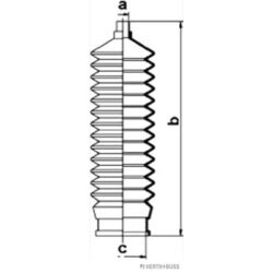 Manžeta riadenia - opravná sada HERTH+BUSS JAKOPARTS J4103003 - obr. 2