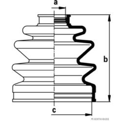 Manžeta hnacieho hriadeľa - opravná sada HERTH+BUSS JAKOPARTS J2863020