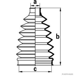Manžeta hnacieho hriadeľa - opravná sada HERTH+BUSS JAKOPARTS J2865011