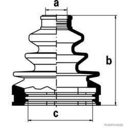 Manžeta hnacieho hriadeľa - opravná sada HERTH+BUSS JAKOPARTS J2882001