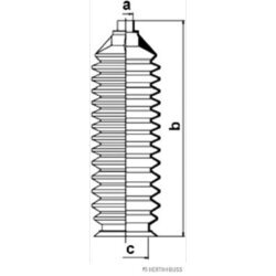 Manžeta riadenia - opravná sada HERTH+BUSS JAKOPARTS J4103010 - obr. 2