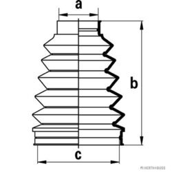 Manžeta hnacieho hriadeľa - opravná sada HERTH+BUSS JAKOPARTS J2882012