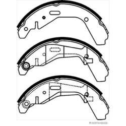 Sada brzdových čeľustí HERTH+BUSS JAKOPARTS J3508028 - obr. 2