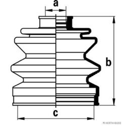 Manžeta hnacieho hriadeľa - opravná sada HERTH+BUSS JAKOPARTS J2867011