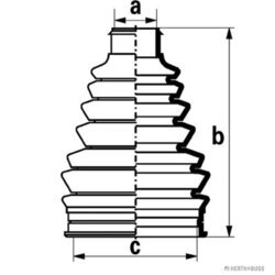 Manžeta hnacieho hriadeľa - opravná sada HERTH+BUSS JAKOPARTS J2868005