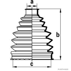 Manžeta hnacieho hriadeľa - opravná sada HERTH+BUSS JAKOPARTS J2865017