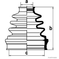 Manžeta hnacieho hriadeľa - opravná sada HERTH+BUSS JAKOPARTS J2881023