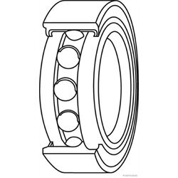 Ložisko kolesa - opravná sada HERTH+BUSS JAKOPARTS J4717000