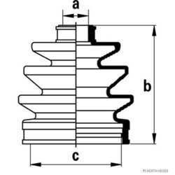 Manžeta hnacieho hriadeľa - opravná sada HERTH+BUSS JAKOPARTS J2867009