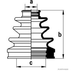 Manžeta hnacieho hriadeľa - opravná sada HERTH+BUSS JAKOPARTS J2882020 - obr. 1