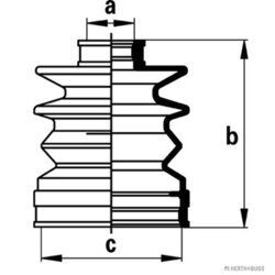 Manžeta hnacieho hriadeľa - opravná sada HERTH+BUSS JAKOPARTS J2887002