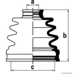 Manžeta hnacieho hriadeľa - opravná sada HERTH+BUSS JAKOPARTS J2887012