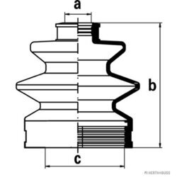 Manžeta hnacieho hriadeľa - opravná sada HERTH+BUSS JAKOPARTS J2888001