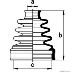 Manžeta hnacieho hriadeľa - opravná sada HERTH+BUSS JAKOPARTS J2888013 - obr. 1