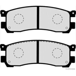 Sada brzdových platničiek kotúčovej brzdy HERTH+BUSS JAKOPARTS J3613010