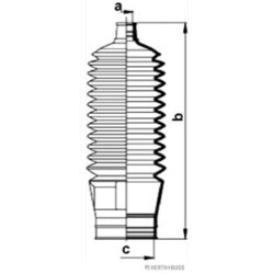 Manžeta riadenia - opravná sada HERTH+BUSS JAKOPARTS J4106004 - obr. 2
