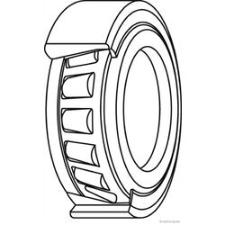 Ložisko kolesa - opravná sada HERTH+BUSS JAKOPARTS J4713006